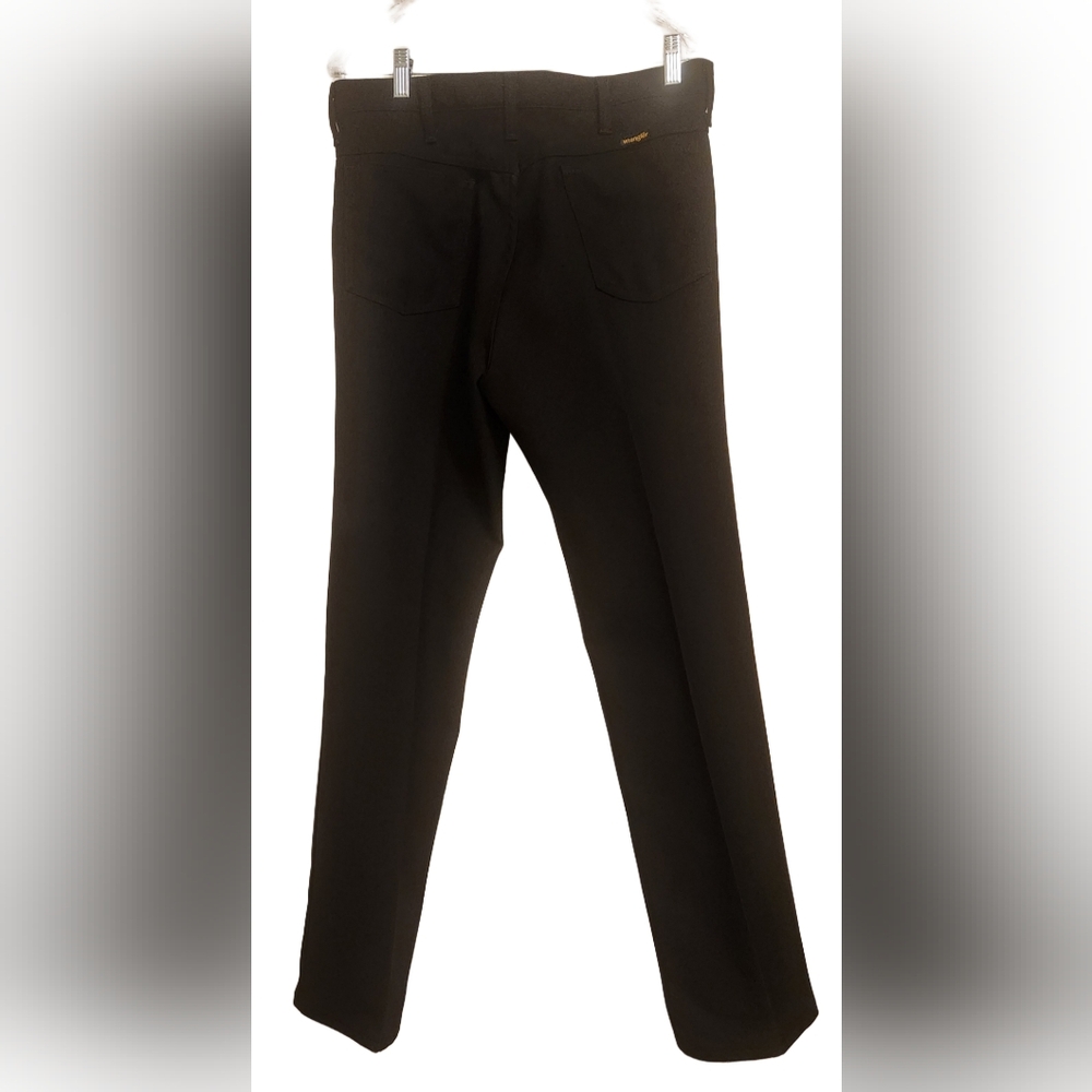 Wrangler Men's Dark Brown Dress Pants - Picture 2 of 4